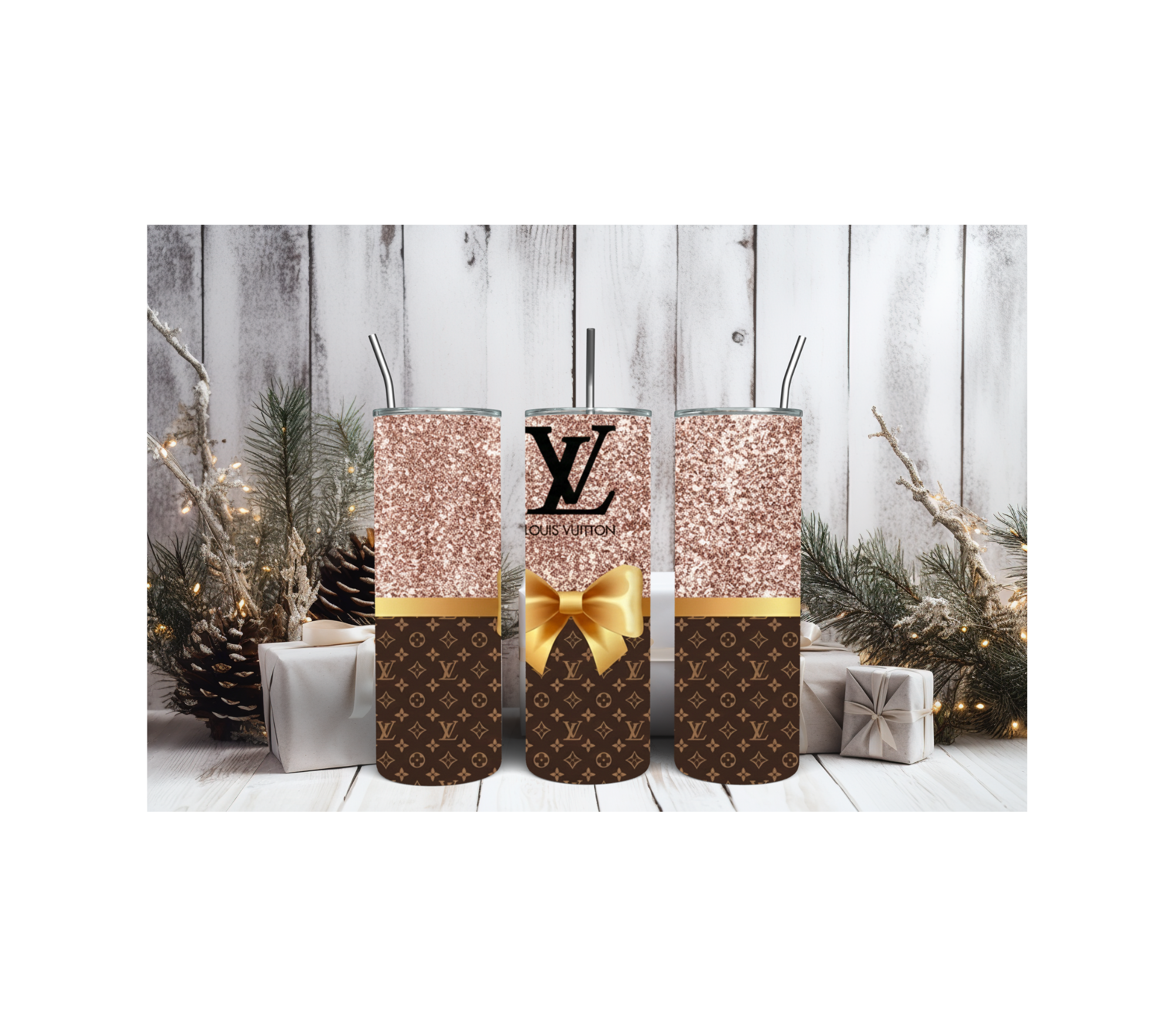 Rose Drip Skinny Tumbler